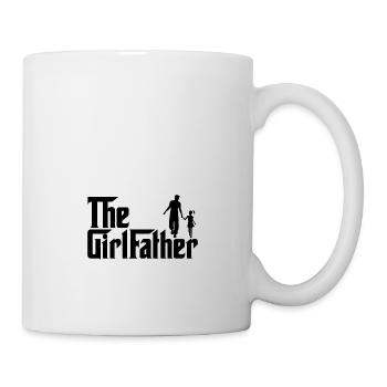 Le père de la petite fille - fier père d’une fille - Mug blanc - blanc - Droite