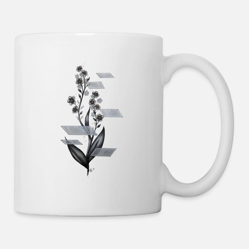 Vergissmeinnicht - Tasse - Weiß