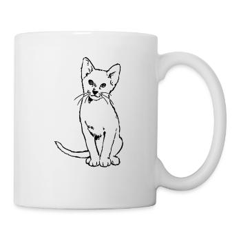Siamkatze - Tasse - Weiß - Rechts