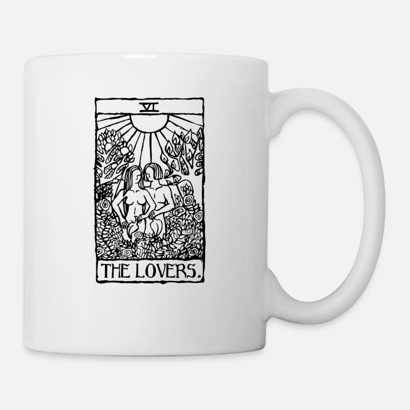 The Lovers Tartot Card - Mug - white
