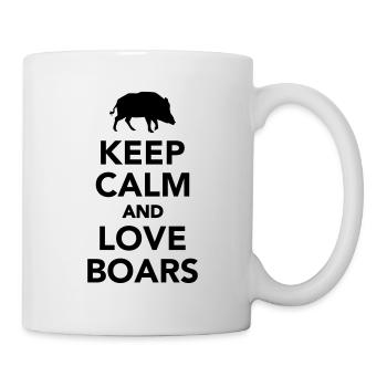 Wildschwein - Tasse - Weiß - Rechts