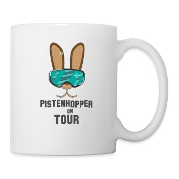 Ski Hase - Tasse - Weiß - Rechts