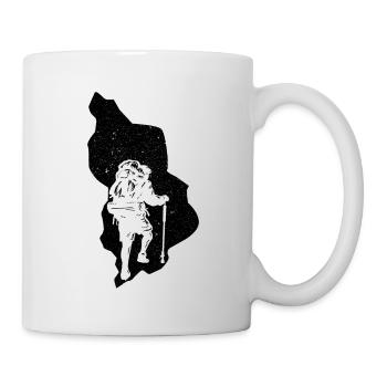 Retro Graphic Hiking Hiker Mountaineering Trekking - Tasse - Weiß - Rechts