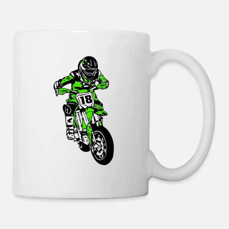 Supermoto - Tasse - Weiß