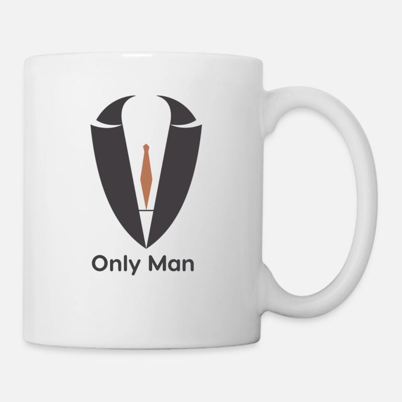 Only man - Tasse - Weiß