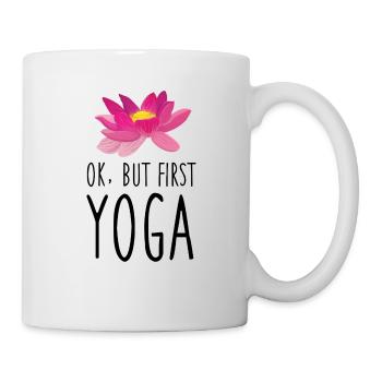 Yoga Geschenk für Yogis Meditation Geschenkidee Om - Tasse - Weiß - Rechts