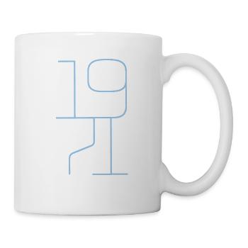 année 1971 bungee blue 01 - Mug blanc - blanc - Droite