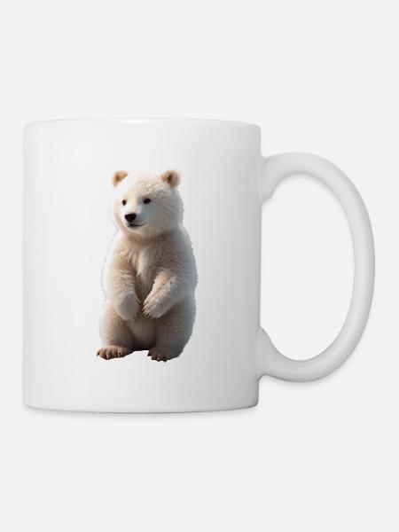 Baby Eisbär Polarbär Bär - Tasse - Weiß