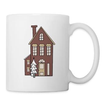 Maison de Noël - Mug blanc - blanc - Droite