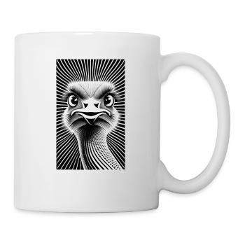 Ostrich design poster - Mug - white - Right