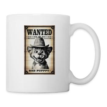 Affiche poster wanted bad puppy vintage - Mug blanc - blanc - Droite