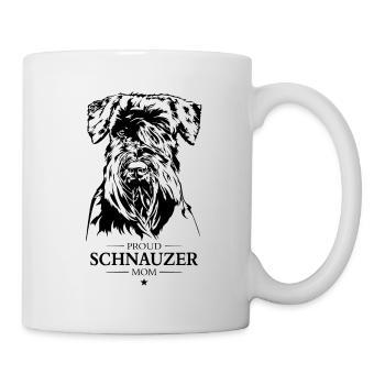 Schnauzer Maman Chien Chien Wilsigns - Mug blanc - blanc - Droite