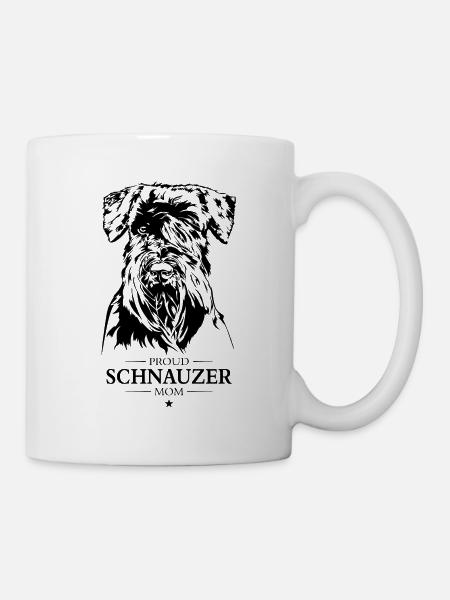 Schnauzer Mom Hunde Hund Wilsigns - Tasse - Weiß