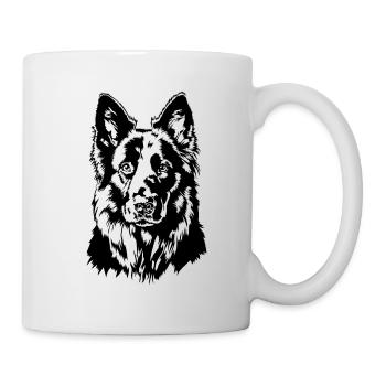 German Black Shepherd Portrait Wilsigns - Mug - white - Right