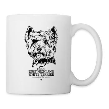 West Highland White Terrier Maman Chiens Wilsigns - Mug blanc - blanc - Droite