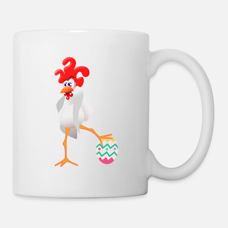 Easter rooster - Mug - white