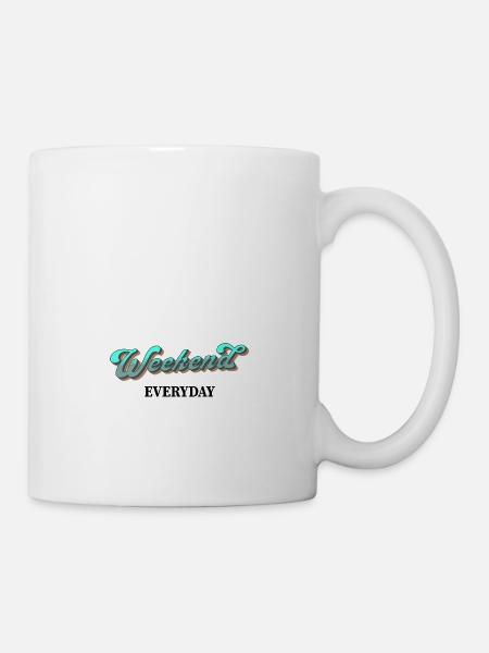 Weekend everyday - Tasse - Weiß