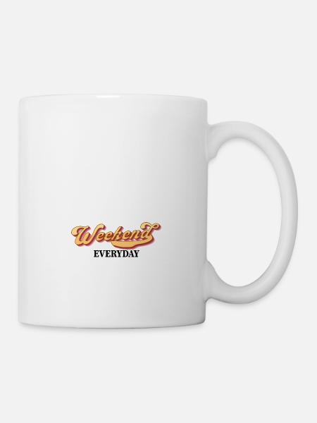 Weekend everyday - Tasse - Weiß