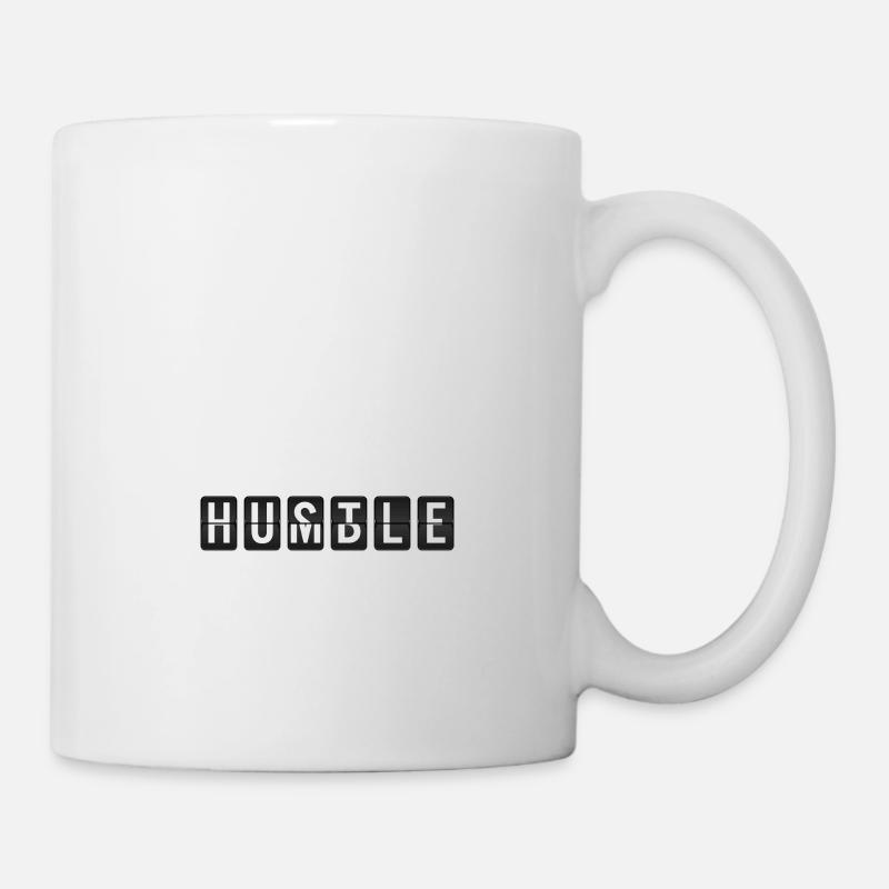 Hustle & Humble - Tasse - Weiß