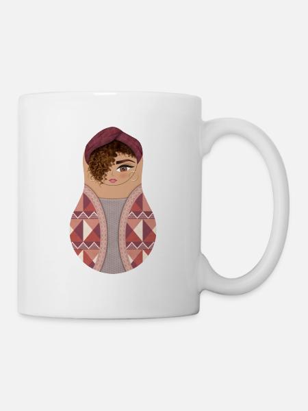 Matroschka Mara - Tasse - Weiß