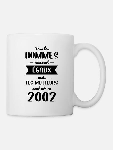 Anniversaire 20 ans - Meilleurs sont nés en 2002 - Mug blanc - blanc