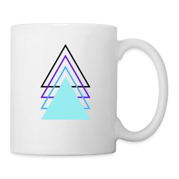 Dreiecke - Tasse - Weiß - Rechts