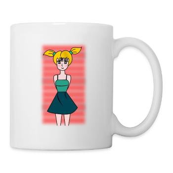 FEMME. FILLE. ADOLESCENT. JOURNEE DE LA FEMME - Mug blanc - blanc - Droite