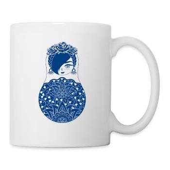 Matroschka Fina - Tasse - Weiß - Rechts