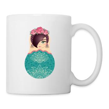 Matryoshka Fina - Mug blanc - blanc - Droite