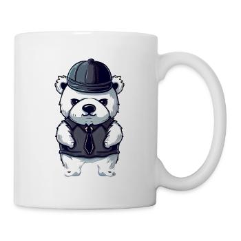 Cooler Gangster Eisbär - Tasse - Weiß - Rechts