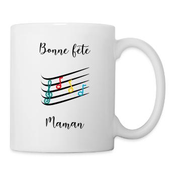 BONNE FÊTE MAMAN. MAMAN. FÊTE DES MÈRES. FÊTE - Mug blanc - blanc - Droite