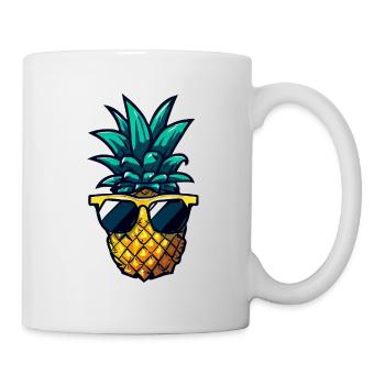 Süßer Affe Engel - Tierisches Fantasie Design - Tasse - Weiß - Rechts