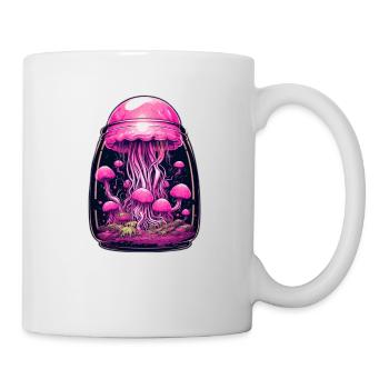 Magisches Pilzgefäß - Tasse - Weiß - Rechts