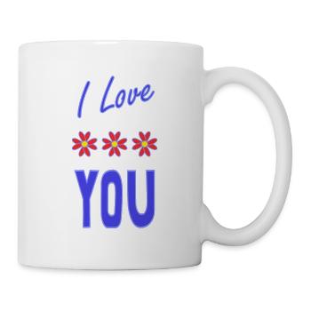 SAINT VALENTINE. bachelorette party. I LOVE YOU. I LOVE YOU. LOVE - Mug - white - Right