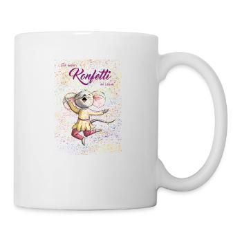 For more confetti in life - Mug - white - Right