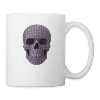 Viking Runen Skull - Tasse - Weiß - Rechts