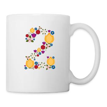 Fleurs 2 - Mug blanc - blanc - Droite