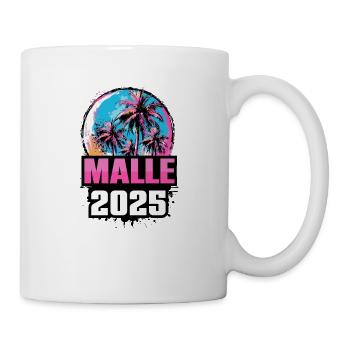 Malle 2025 Palmiers - Mug blanc - blanc - Droite