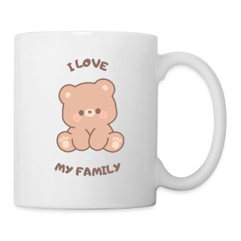 Cuddly Bear Love for Family - Mug - white - Right