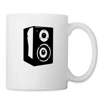 Speaker vector music gift - Mug - white - Right