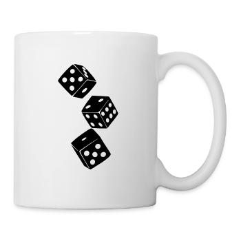 Würfel - Tasse - Weiß - Rechts