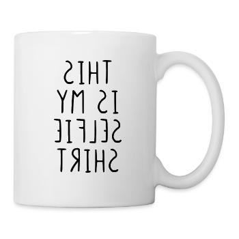 This is my selfie shirt - Mug blanc - blanc - Droite