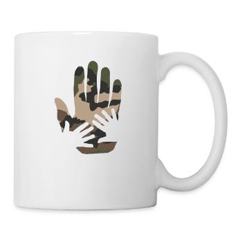 camo hands french army pattern - Mug - white - Right