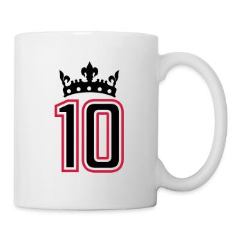 10 krone zahl - Tasse - Weiß - Rechts