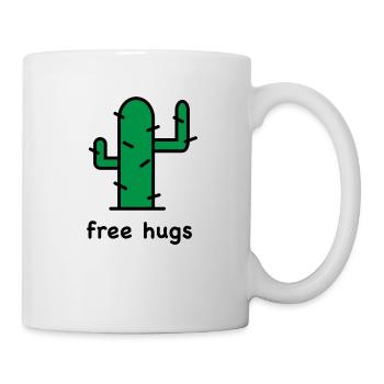 câlins sans cactus - Mug blanc - blanc - Droite