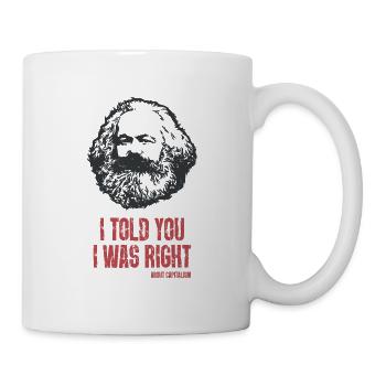 Capitalism Gift Karl Marx Marxism Chemnitz - Mug - white - Right