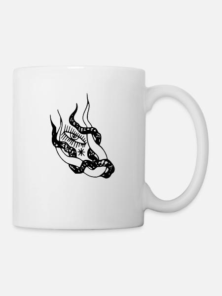 Œil de serpent 2 - Mug blanc - blanc