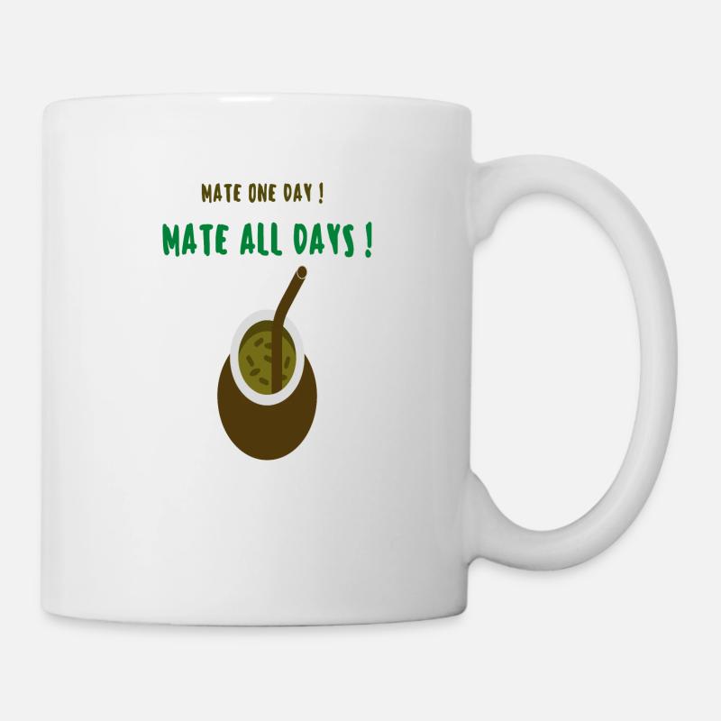 MATE ALL DAYS - Mug blanc - blanc