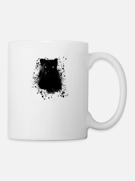black panther,panther,katze,emo,punk,graffiti - Tasse - Weiß
