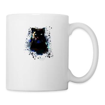black panther,panther,katze,emo,punk,graffiti - Tasse - Weiß - Rechts
